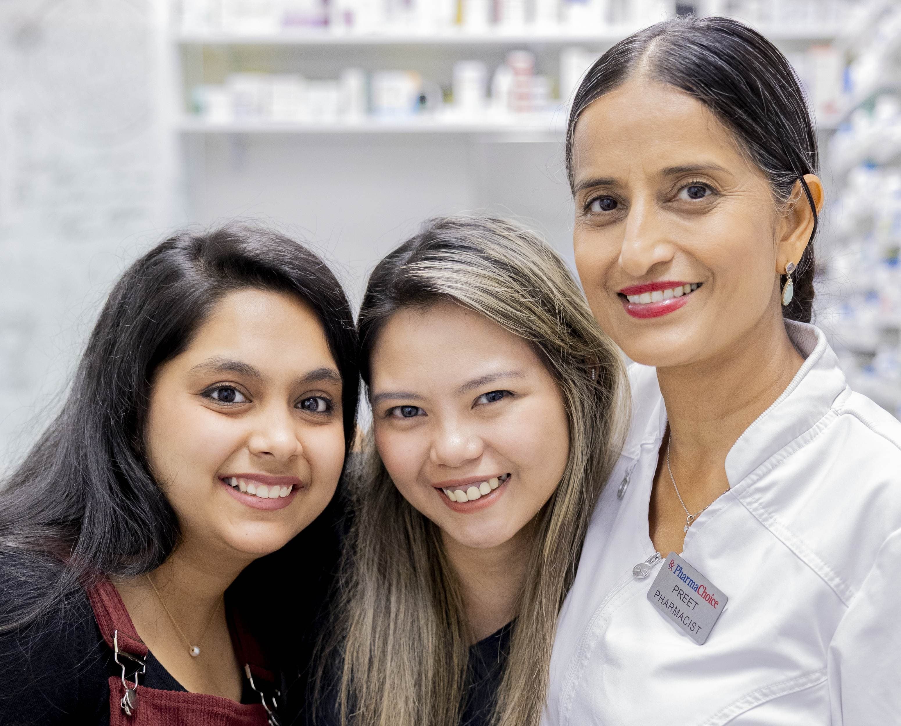 Diverse team portrait at Tartan Pharmacy