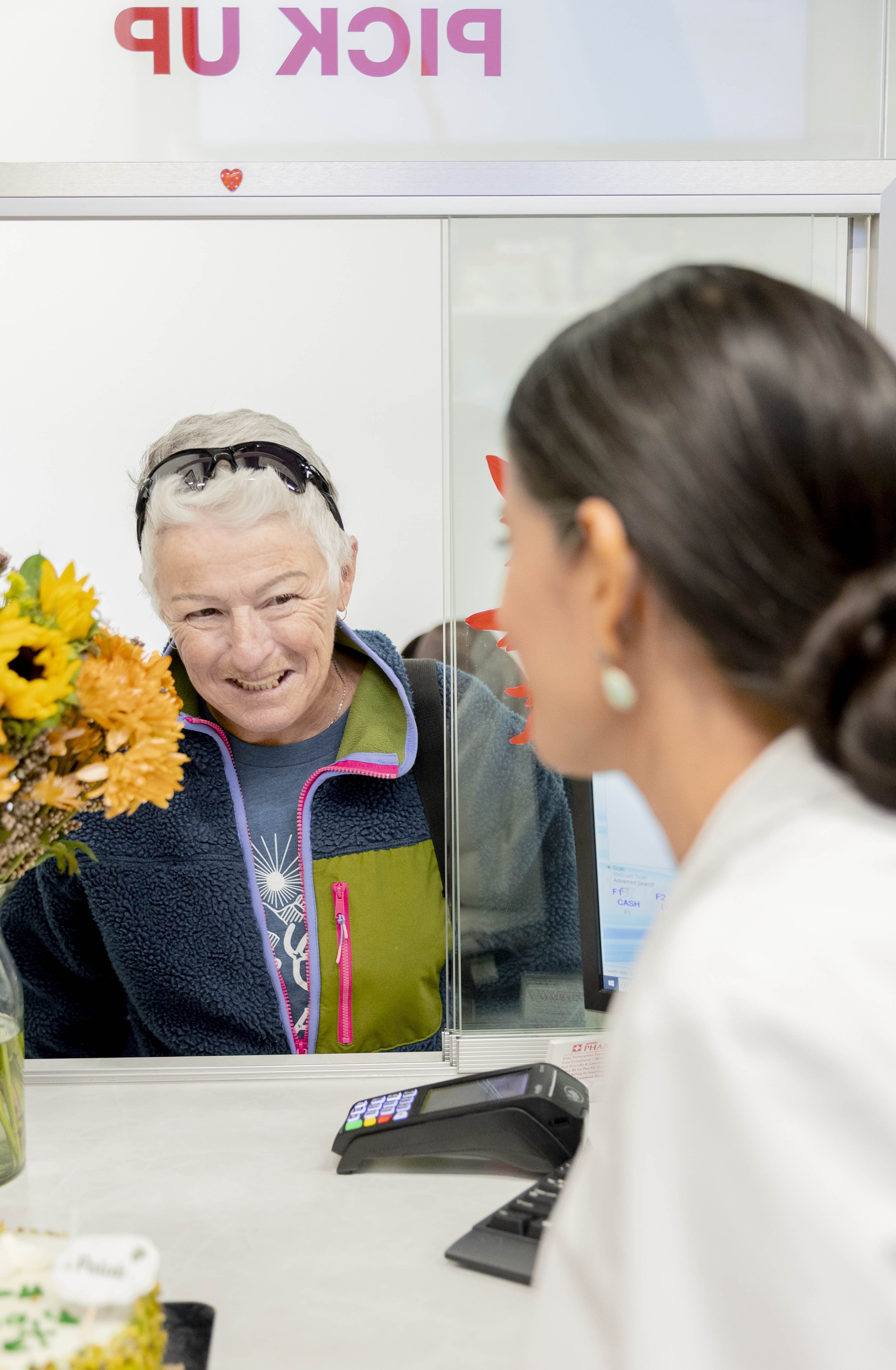 Senior patient prescription pickup service